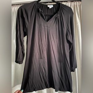 LulaRoe black XS peasant blouse